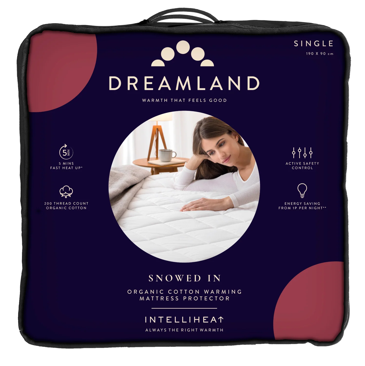 Snowed In Organic Cotton Warming Mattress Protector - Single with Single Controller - Image 7