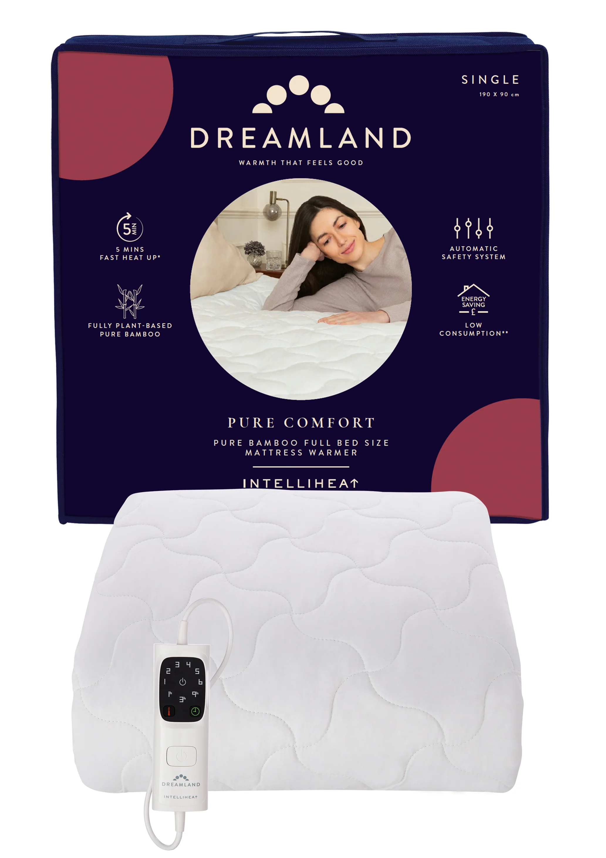 Pure Comfort Bamboo Plant-Based Textile Underblanket Single - Image 7