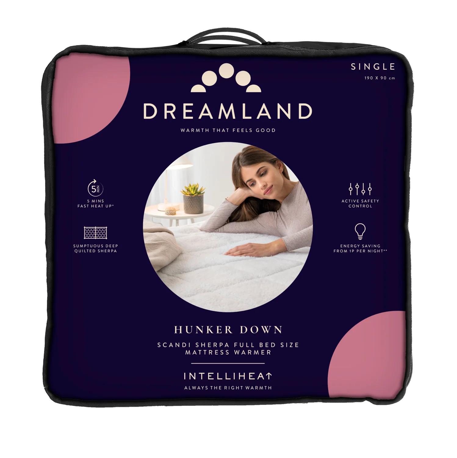 Hunker Down Scandi Sherpa Underblanket - Single with Single Controller - Image 7