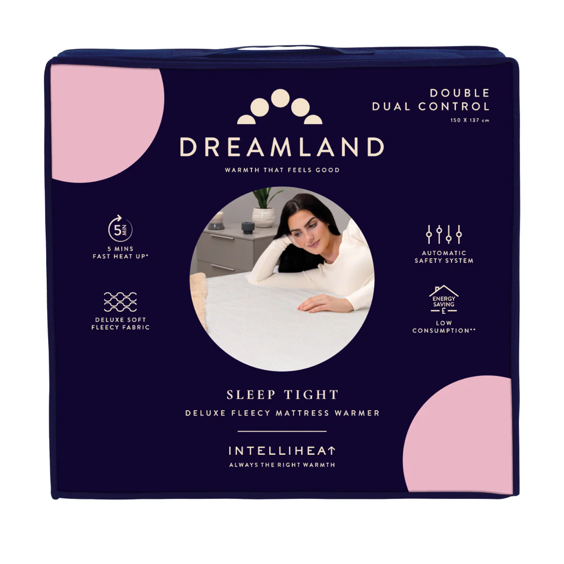 Sleep Tight Deluxe Fleecy Mattress Warmer - Double with Dual Controllers - Image 8