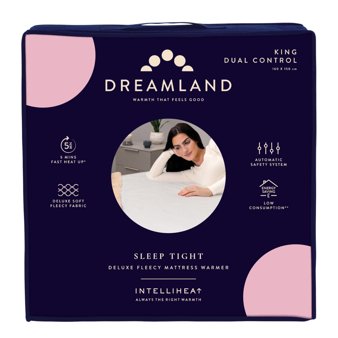 Sleep Tight Deluxe Fleecy Mattress Warmer - King with Dual Controllers - Image 8