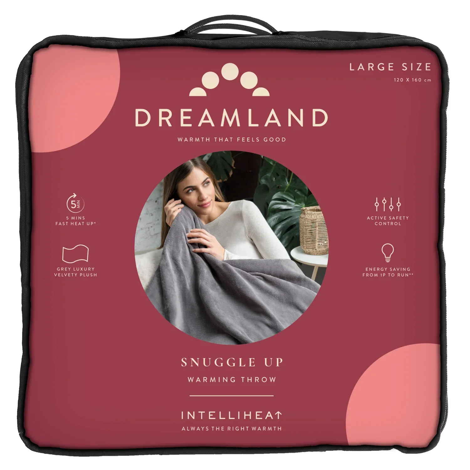 Snuggle Up Luxury Heated Throw Grey Bundle - Image 4