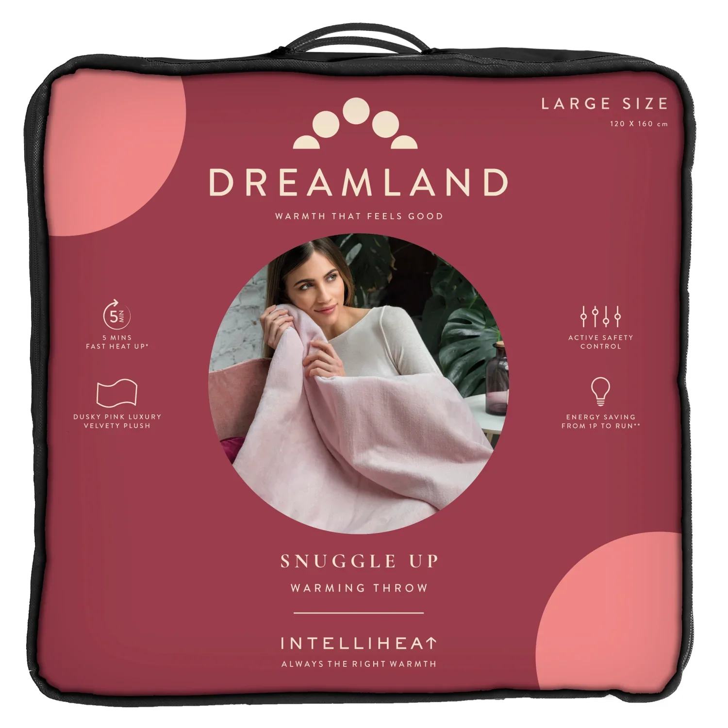 Snuggle Up Luxury Heated Throw Pink Bundle - Image 5